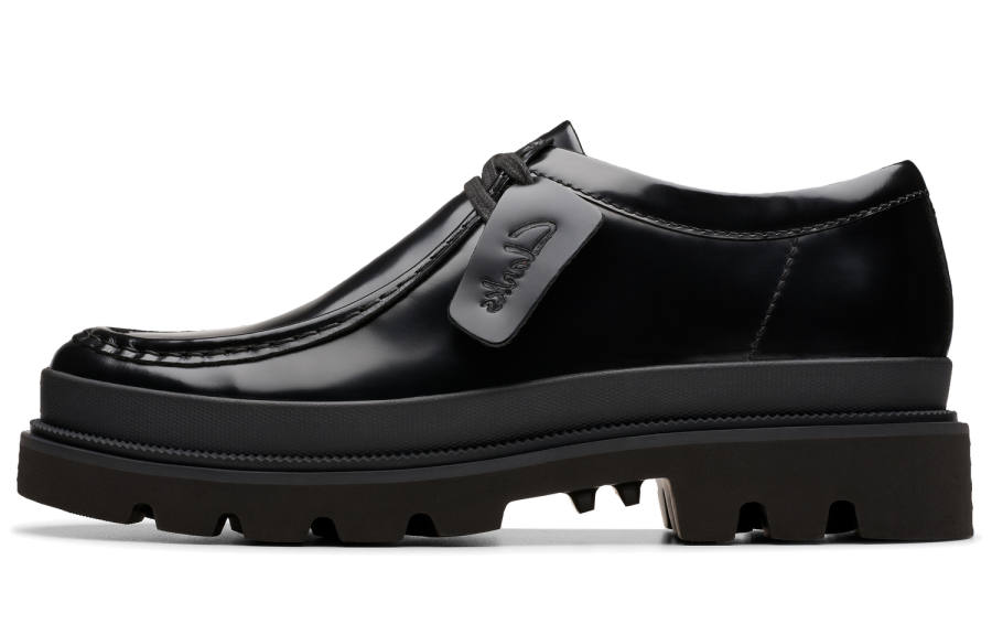 Clarks Casual Leather Shoes Men's Black