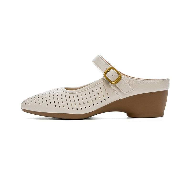 DAPHNE DAPHNE Rubber Sole Quiet Closed Toe Slippers Women's