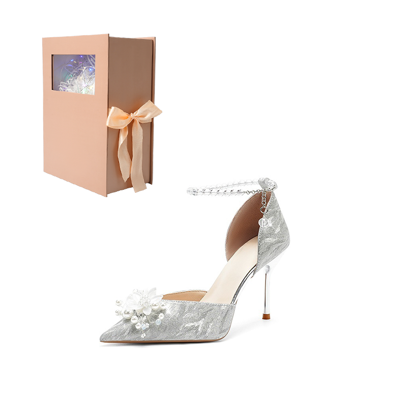 ANGEL BOY High Heels Women's Moon Silver