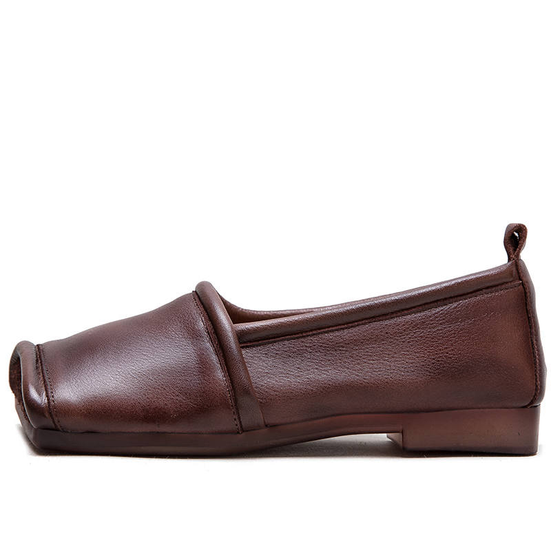 JIEZHOU Top Grain Cow Leather Casual Shoes Women's