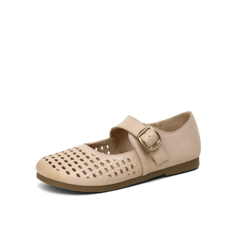 BOERDIQI Sheepskin Mary Jane Shoes Women's