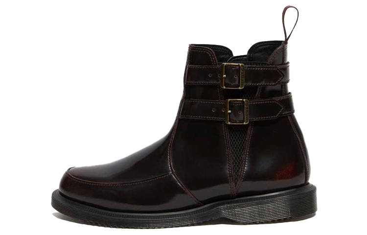 Dr.Martens Flora Short Chelsea Boots Women's Black Brown