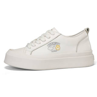DUEPLAY Top Grain Cow Leather Low top Skateboard Shoes Unisex