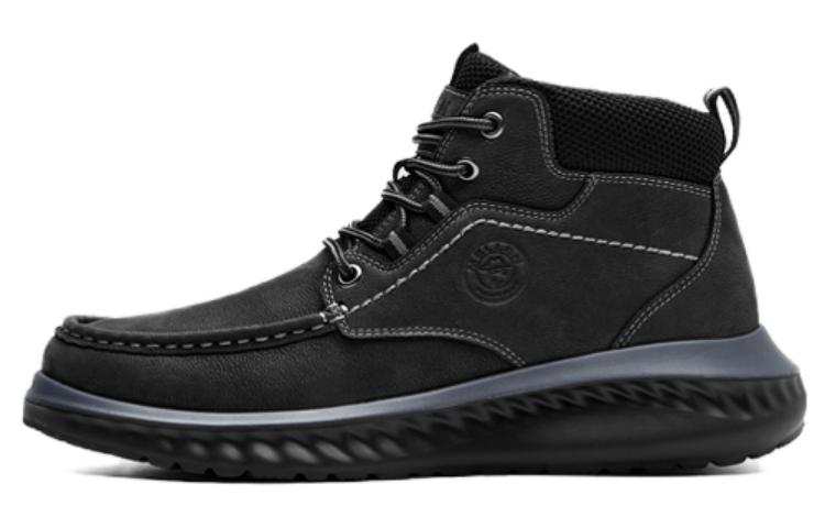 MELLEN Leather Casual Shoes Men's Black