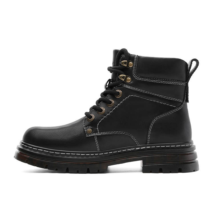 Dickies Cow Split Leather Short Mid Calf Combat Boots Women's