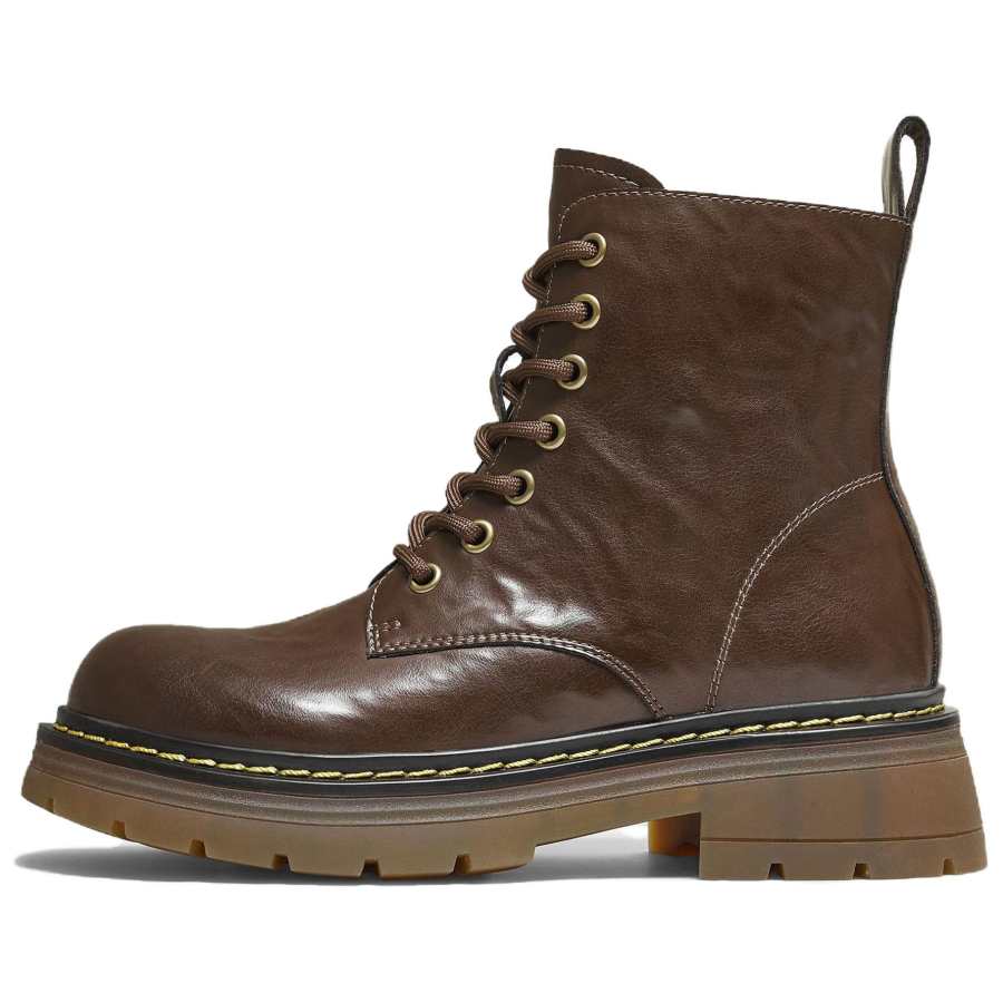 Tata Tata Pu Short Combat Boots Medium Heel Women's