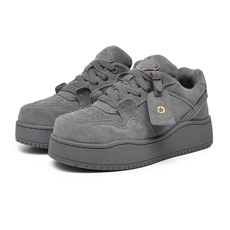 MODENGPAN Pu Cushioning Breathable Cushioning Breathable Low top Skateboard Shoes Unisex