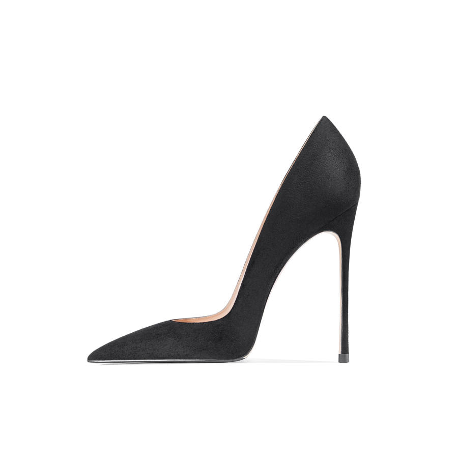 Ganxiaojie Slim Heel High Heels Women's Black