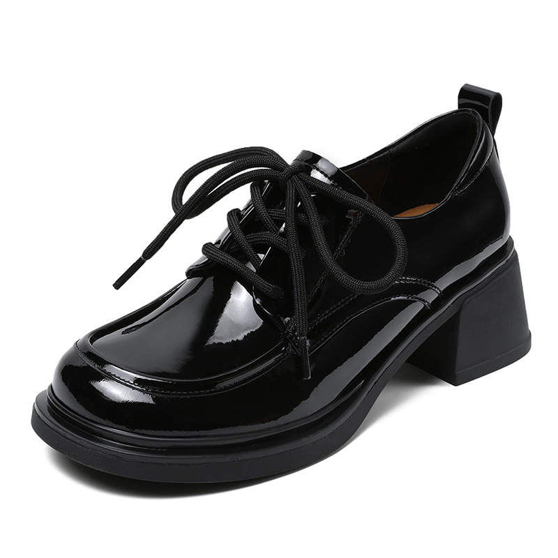 Devanro Devanro Top Grain Cow Leather Casual Shoes 5.5cm Women's