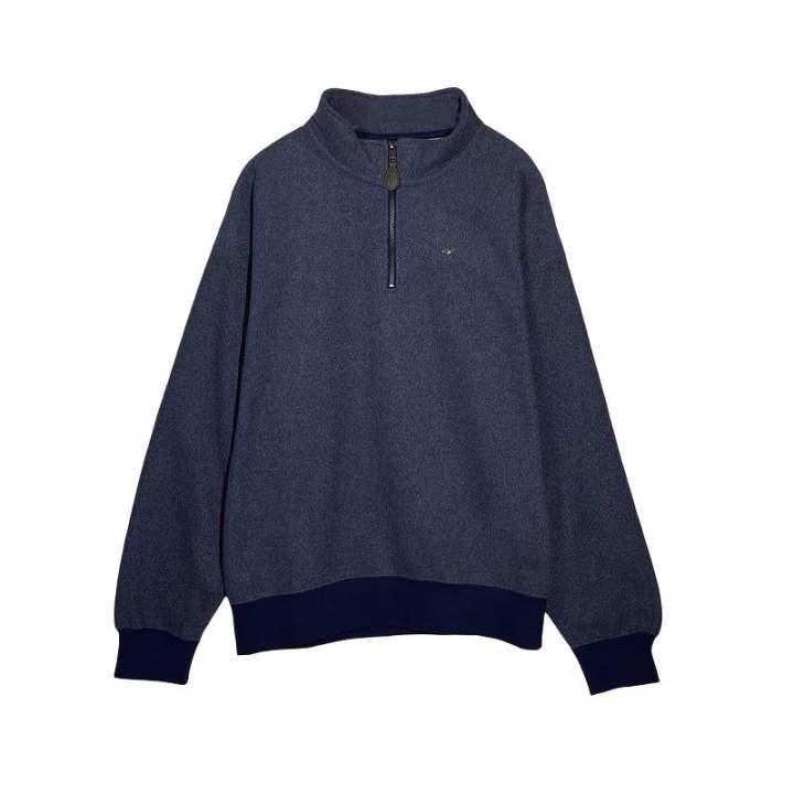Nike Nike Swoosh Knitwear Men's Navy Blue Stand Collar Moderate