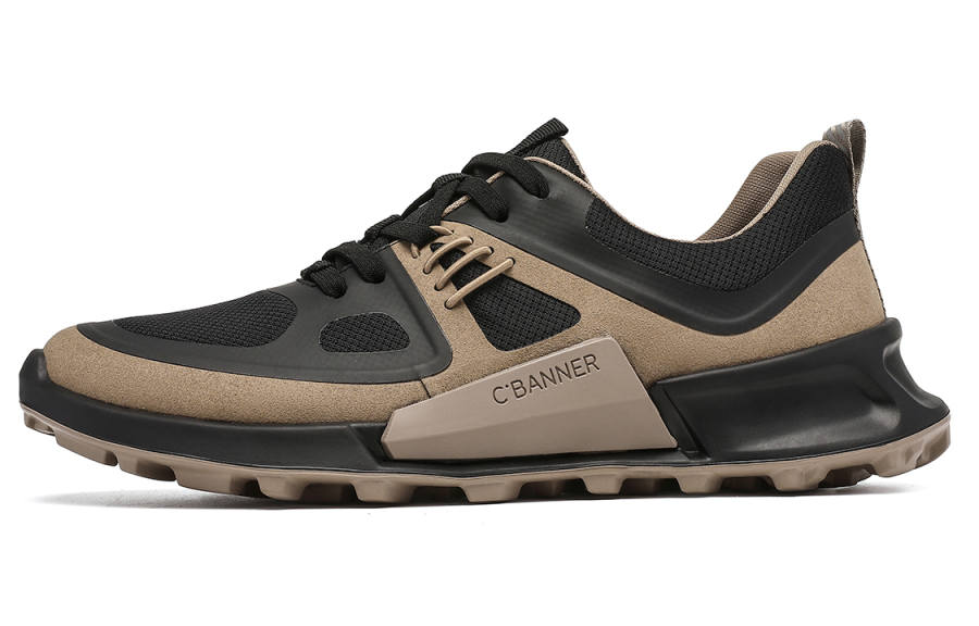 C°BANNER Casual Shoes Men's Low Top Apricot Black