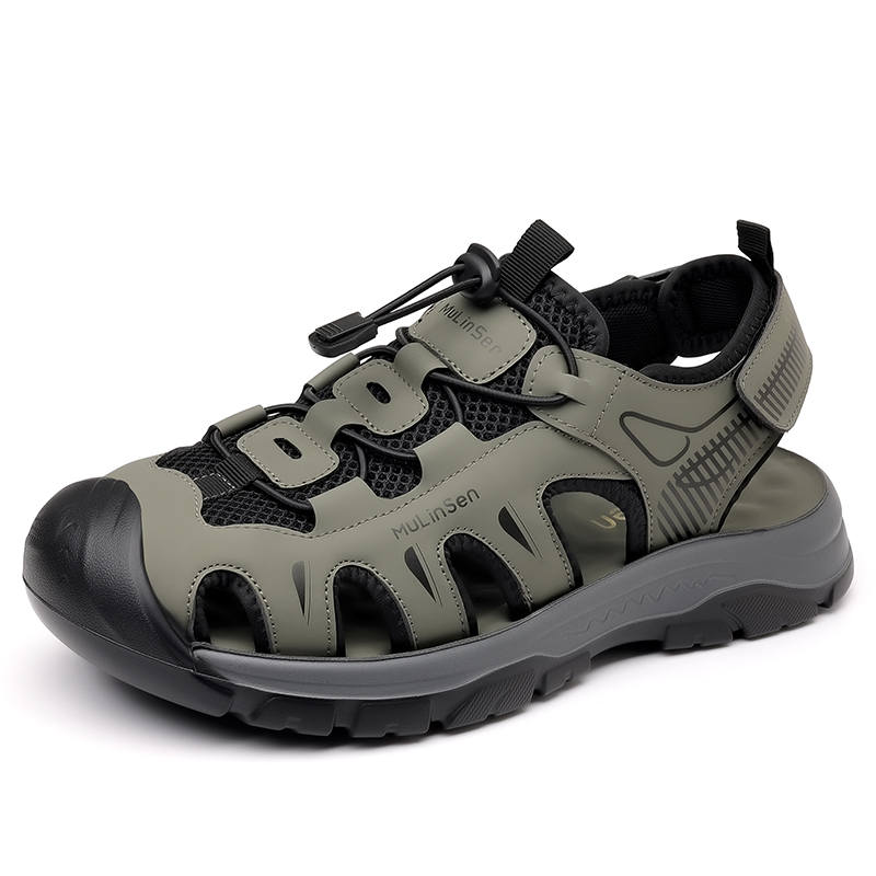 Mulinsen Slip Resistant Breathable Rebound Support Slip Resistant And Breathable River Trekking Shoes Men's