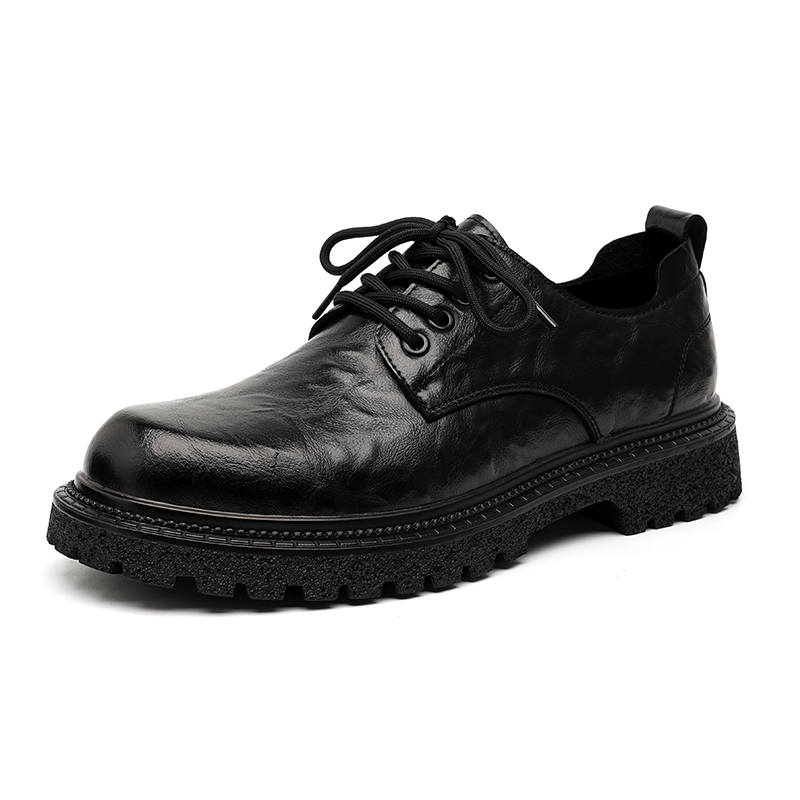 KAQIAODI Microfiber Leather Casual Shoes Men's Black
