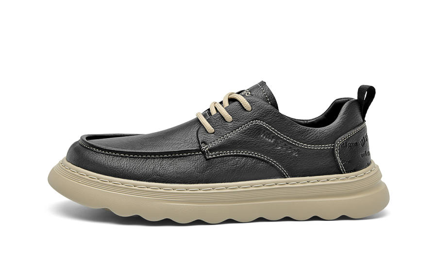 HLA Men's Casual Shoes Men's Low Top Black/Brown