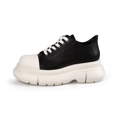 BOSSSUNWEN Calfskin Low top Casual Shoes Men's Black