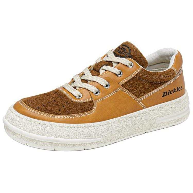 Dickies Comfortable And Trendy Cushioning, Wear Resistant Low top Skateboard Shoes Men's Yellow Brown