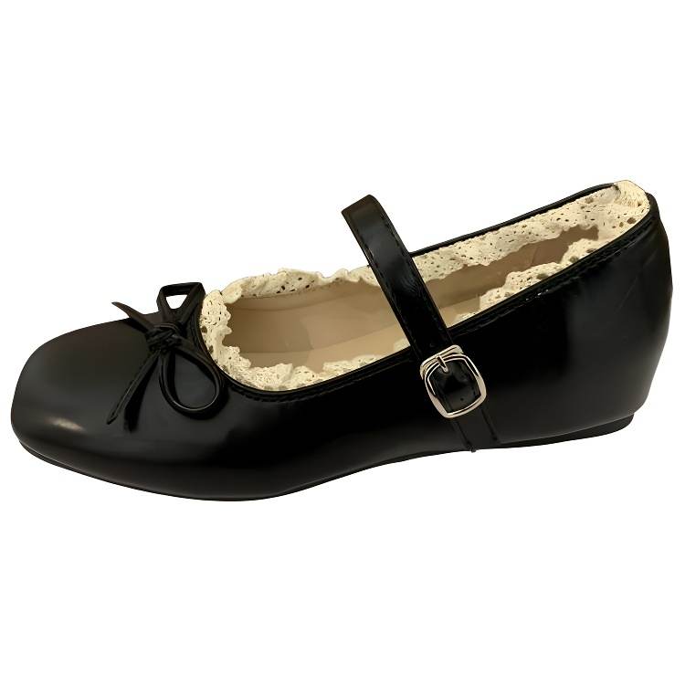 LXVB Pu Flat Mary Jane Shoes 3cm Women's