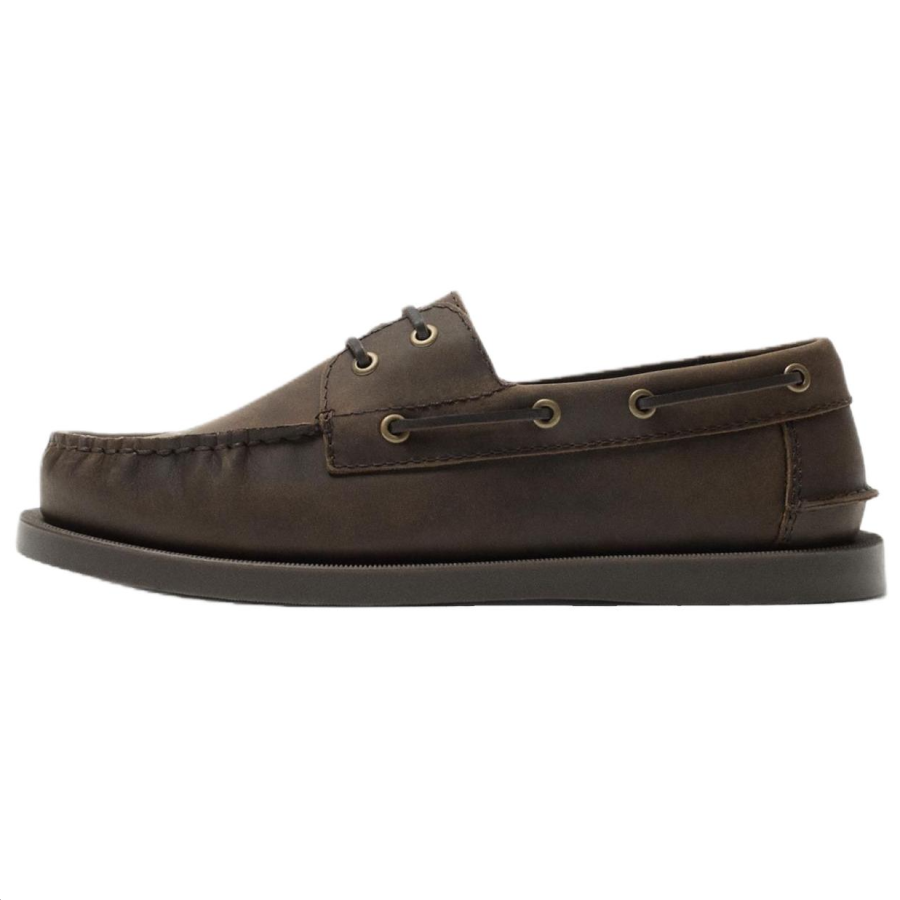 ZARA Boat Shoes Men's Brown