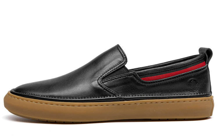 LEAVELAND Men's Casual Shoes Men's Low Top Black/White