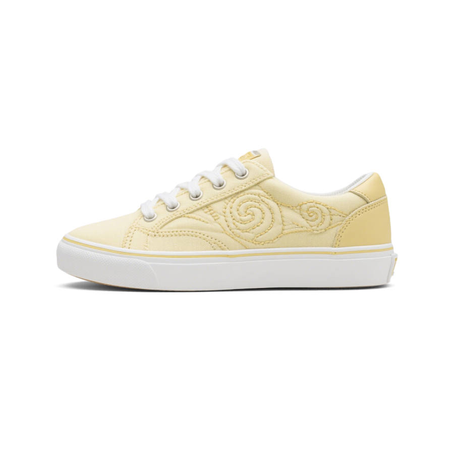 FULLXUAN Low top Skateboard Shoes Women's Yellow