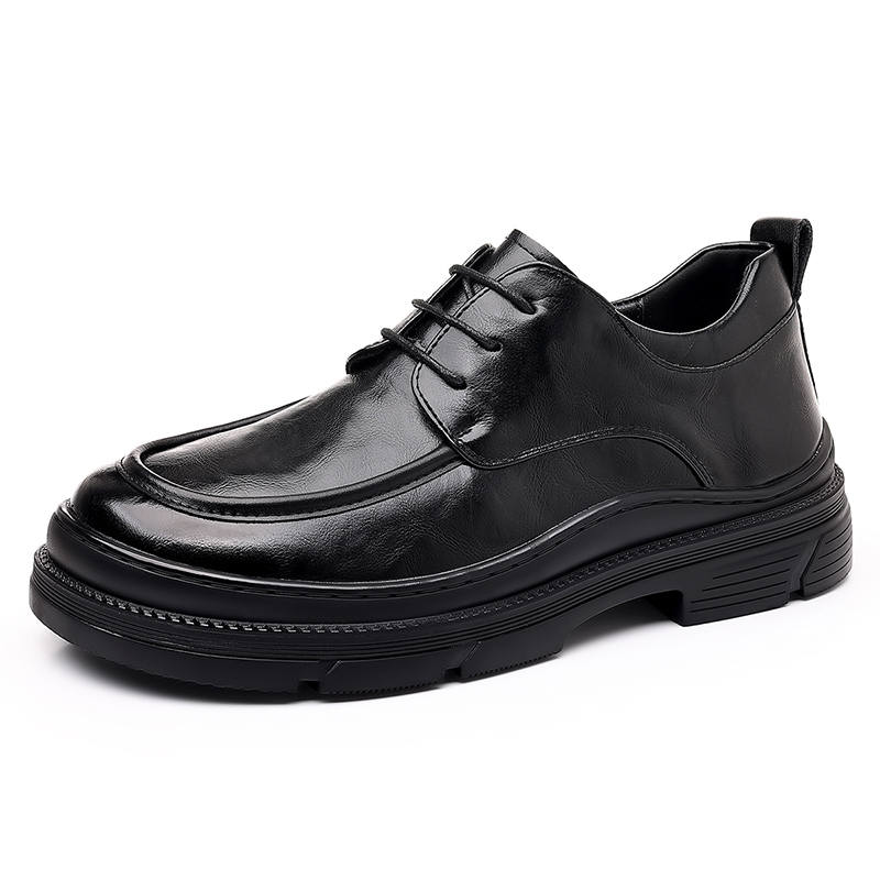 CITONGXIANSHENG Microfiber Leather Casual Shoes Men's Black