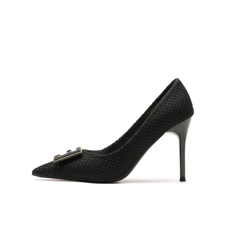 ZUOMILUO Silk Slim Heel High Heels Women's