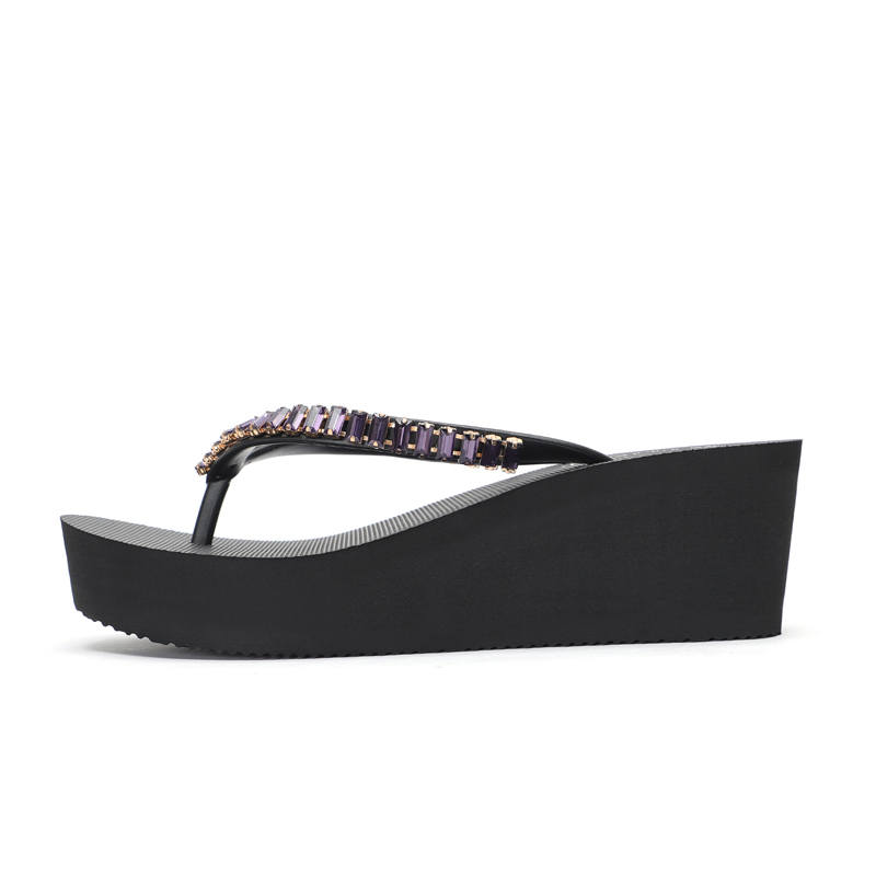 STEVESAM Rubber Sole Abrasion Resistant Slip Resistant Abrasion Resistant Slip Resistant Flip Flops Women's