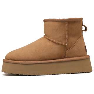TASMAN AUS Sheepskin Thermal Height Increasing Coverage Thermal Height Increasing Coverage 12cm Snow Boots 4cm Women's