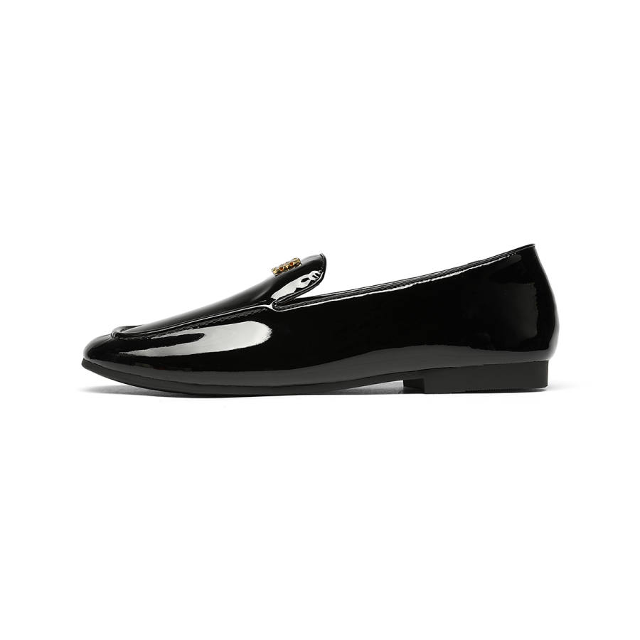 GOLDLION Loafers Women's Black/Ecru/Pink