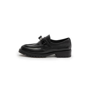 HERLIAN Loafers Low Heel Women's Black
