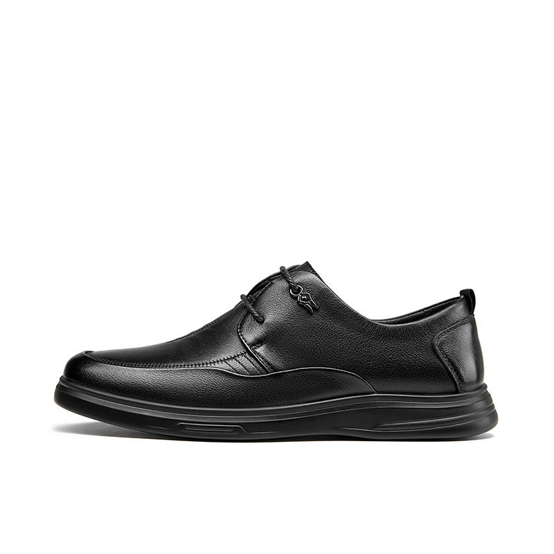 HARSON Cow Leather Casual Shoes Men's Black