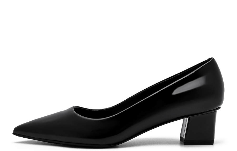 PEDRO Cow Leather Block Heel High Heels Women's
