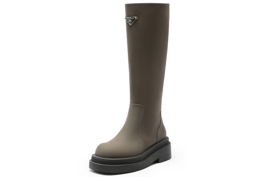 C°BANNER Pu Knee high Boots Women's Gray