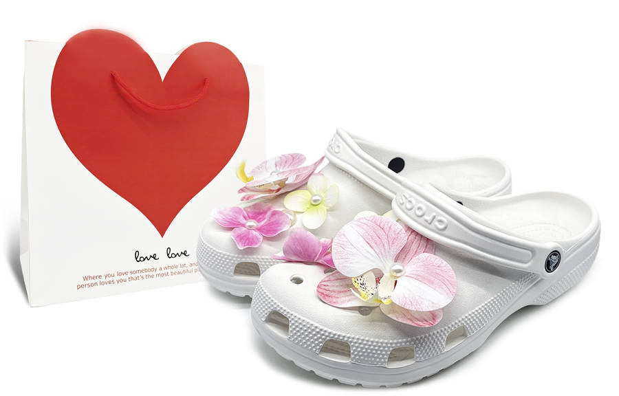 Crocs Crocs Classic Clog Elegant, Fresh, Trendy, Comfortable, Shopping Bag Unisex White