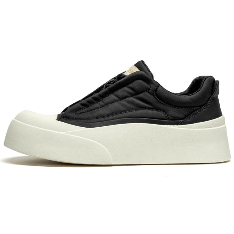 LEAVELAND Fabric Low top Skateboard Shoes Men's Black