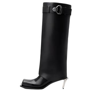 DAPHNE LAB Candy Series Cow Split Leather Knee high Boots Women's
