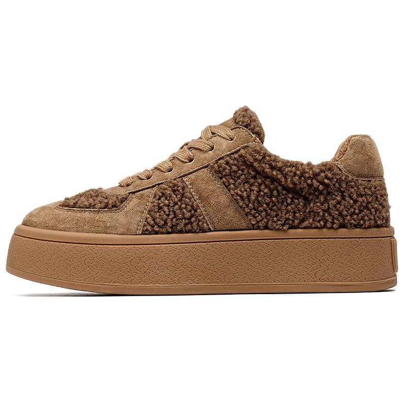 EBLAN Skateboard Shoes Women's Yellow Brown