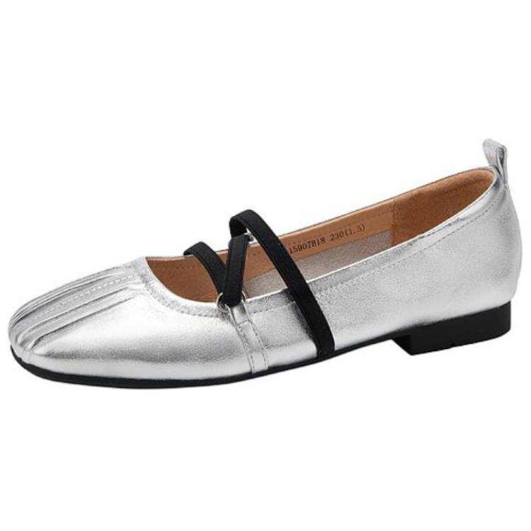 C°BANNER Cow Leather Mary Jane Shoes 1.5cm Women's