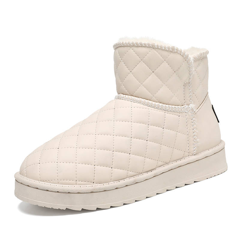 GONGNIULEITING Pu Thermal Short Snow Boots Women's