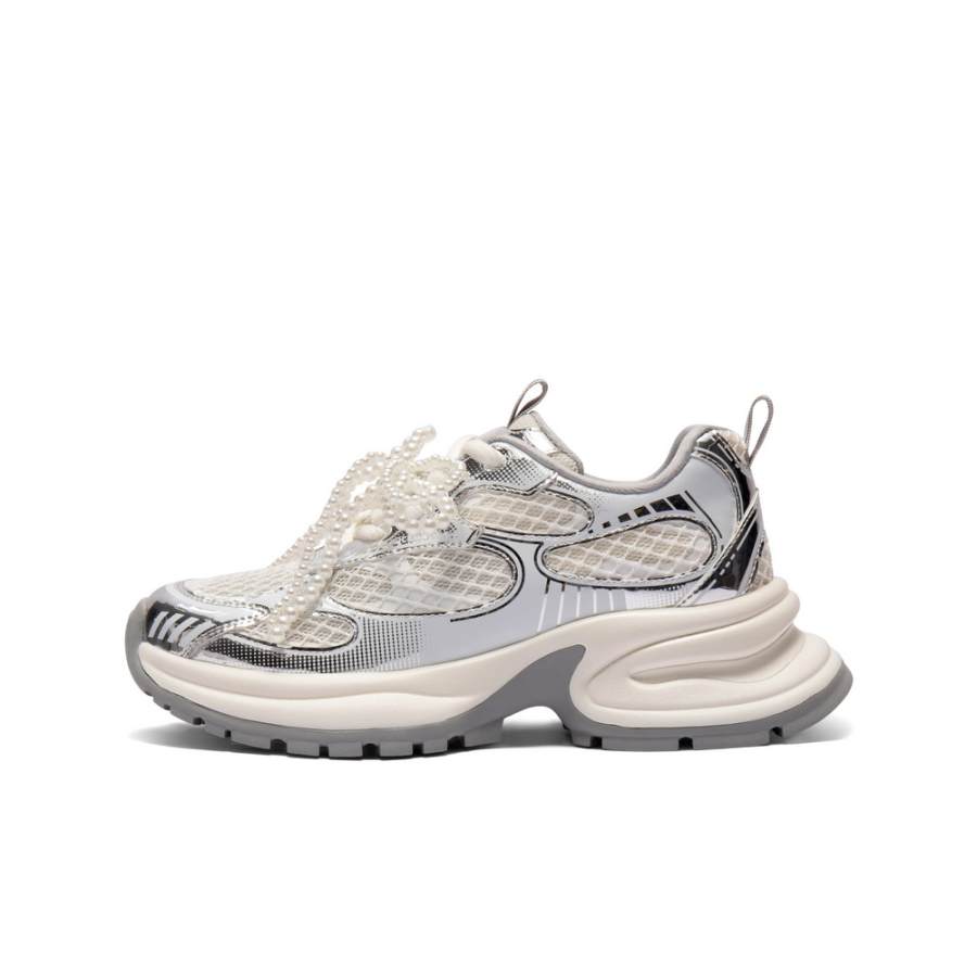 BELLE Synthetic Leather Low top Chunky Sneakers Women's