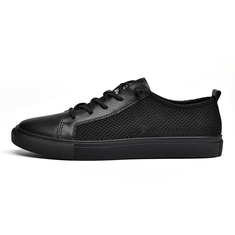 CKVUSAMG Breathable Low top Skateboard Shoes Unisex Black