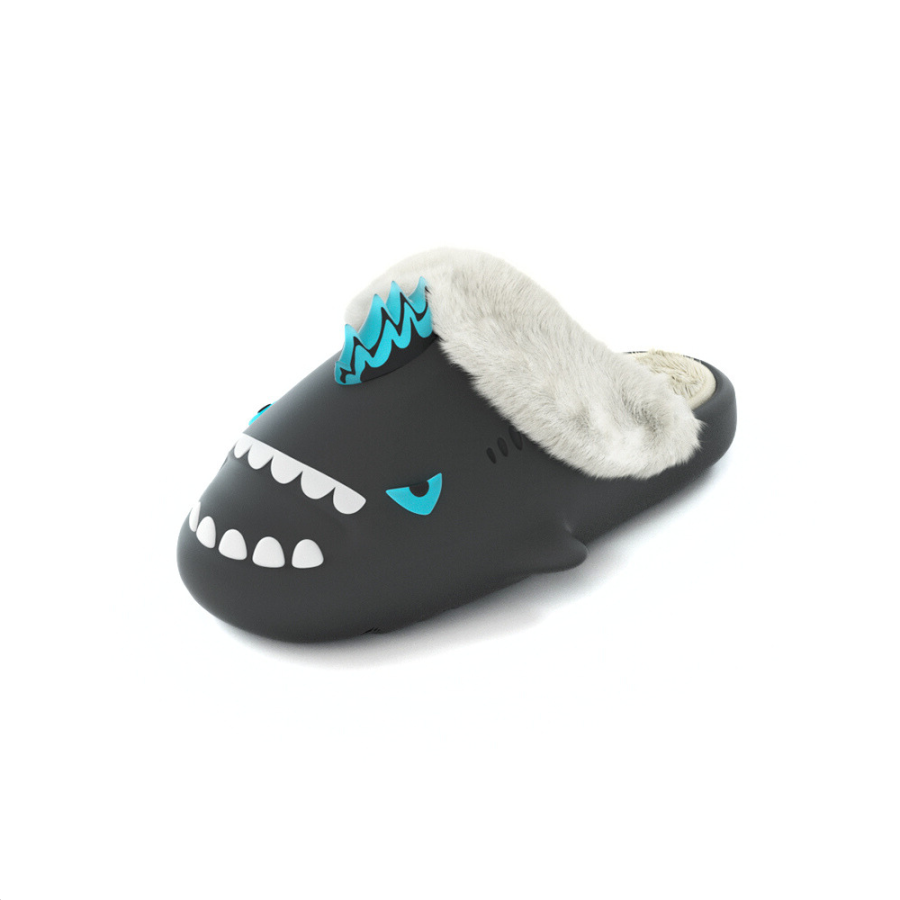 HelloSlippers Shark Winter Sharkicks Winter Nuclear Monster, Closed Toe Slippers Open Heel Unisex