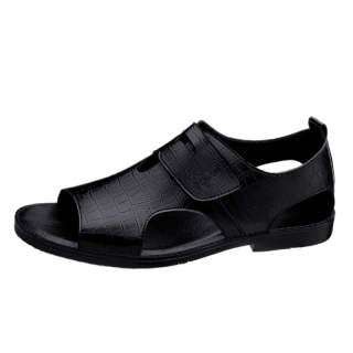 GONGNIULEITING Beach Sandals Men's Black Floral