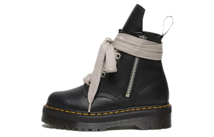 Dr.Martens 1460 Rick Owens x 1460 Dr.Martens Quad Platform Leather Boot 'Black Lunar'