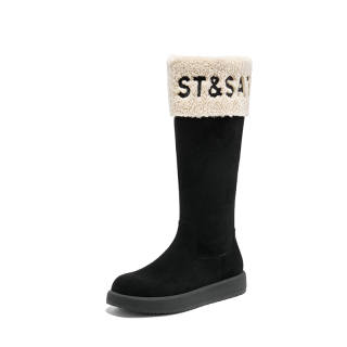ST&SAT Knee High Boots Women's Brown, Apricot, Black