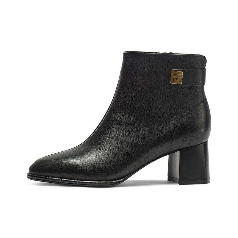 Coup De Foudre Cow Leather Ankle Boots 5.5cm Women's
