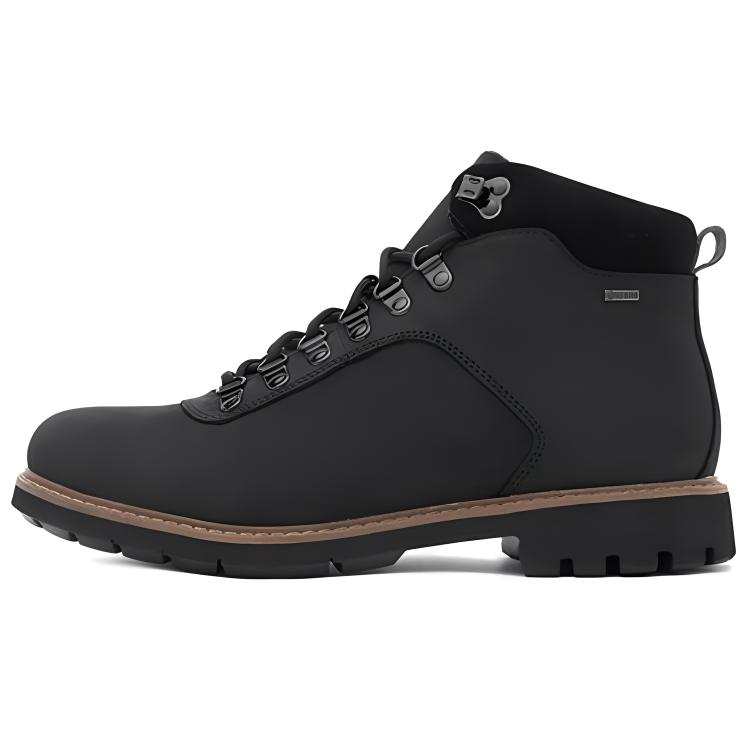 Clarks Bet Collection Cow Leather Outdoor Boots Men's Black
