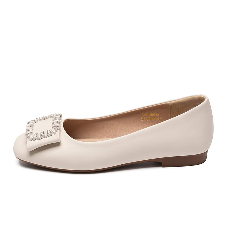 ZHR Cow Split Leather Casual Shoes 1.5cm Women's