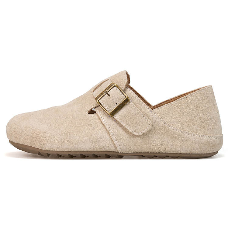 Joy&Mario Rubber Abrasion Resistant Birkenstock Shoes Women's Beige
