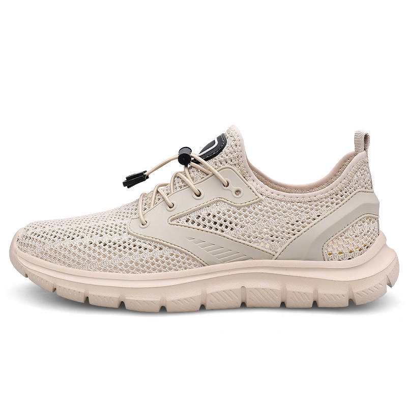 YINGLUNQISHI Fabric Breathable Low top Casual Shoes Men's Sand